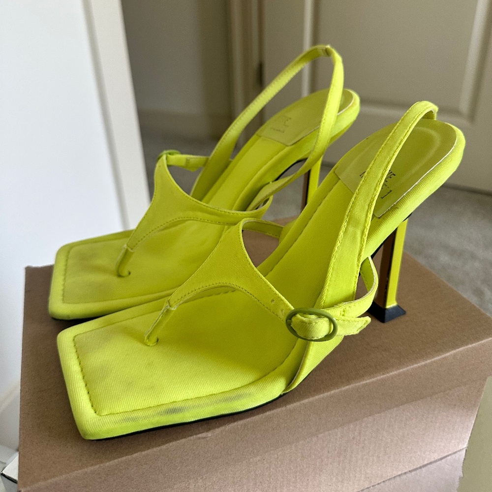 Lime Green Steve Madden Heeled Sandal